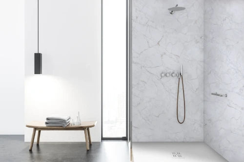 Artissan ShowerWall - Velvet - marbre Calacatta - APM. 600B*2650H mm
