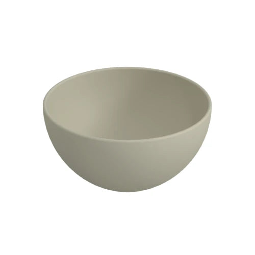Procasa Obi lavabo à poser rond 240 x 240 x 120 mm - sable - céramique - sans trou de robinet - sans trop-plein