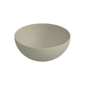 Procasa Obi lavabo à poser rond 400 x 400 x 165 mm - sable - céramique - sans trou de robinet - sans trop-plein