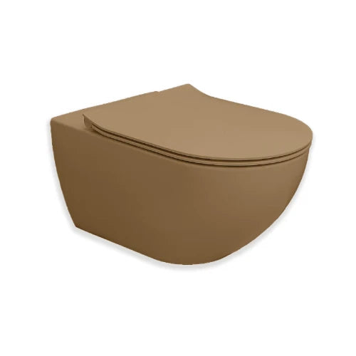 Procasa Obi toilet suspendue Cycloneflush zonder spoelrand 550 x 355 x 340 mm - tabak