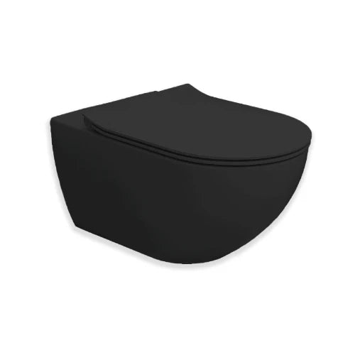 Procasa Obi toilet suspendue Cycloneflush zonder spoelrand 550 x 355 x 340 mm - noir mat