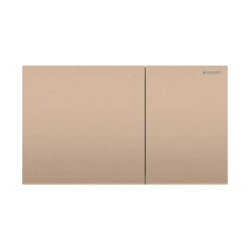 Geberit Sigma70 plaque de commande, brossé, revêtement facile à nettoyer, or rouge