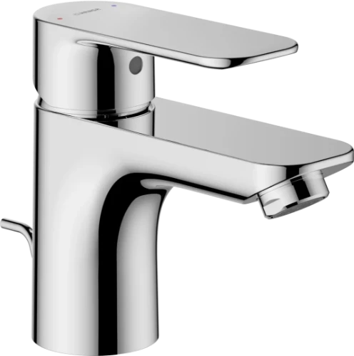 Hansa HansaBasic mélangeur lavabo avec vidage avec tirette - mousseur PCA® - chromé