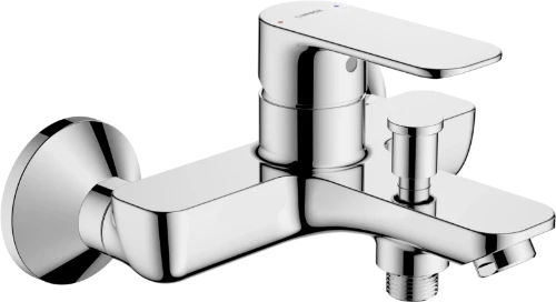 Hansa HansaBasic mélangeur bain/douche avec inverseur - mousseur CASCADE® - chromé