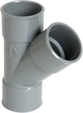 Nicoll PVC à coller té 45° FFF 75 x 75 x 75 mm - gris