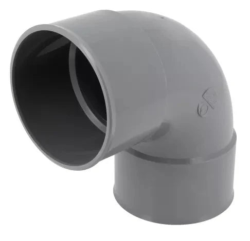Nicoll PVC à coller coude 87° FF 75 x 75 mm - gris