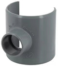 Nicoll PVC à coller selle 80/75 x 32 mm - gris
