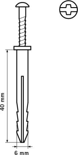 Walraven StarQuick combi-cheville 6,0 x 40 mm (boîte 25st)