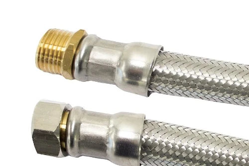 Fixaflex Superflex 25 inox flexible avec coude MF 4/4 x 4/4 - 600 mm - Max 90°