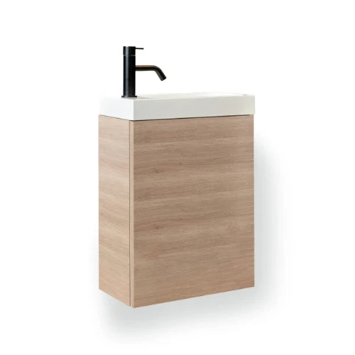 Procasa Thiny sous-meuble avec 1 porte gauche 400 x 220 x 520 mm - smoked oak