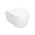 Geberit iCon cuvette suspendue PACK Rimfree (cuvette suspendue + abattant avec Softclose) sans bride - blanc - LxP530 mm