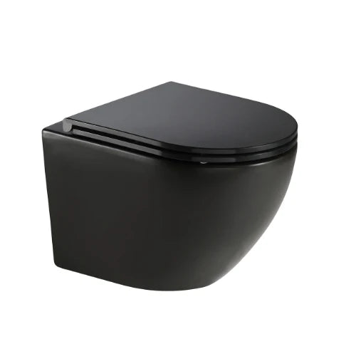 Procasa Brio wc suspendu PACK (wc suspendu + siège) 360 x 520 mm - sans bride - softclose - quick release - noir mat
