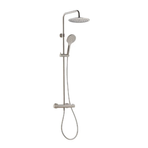 Procasa Rondo set de douche Safetouch hauteur réglable - brossé
