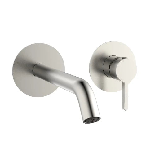 Procasa Vivo set de finition robinet mural lavabo - Brushed Nickel PVD - brossé mat PVD