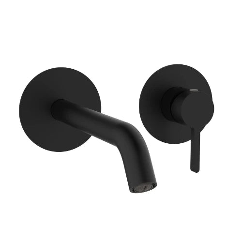 Procasa Vivo set de finition robinet mural lavabo - noir mat