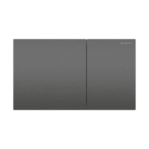 Geberit Sigma70 plaque de commande, brossé, revêtement facile à nettoyer, noir chromé