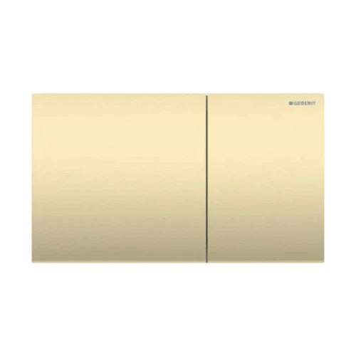 Geberit Sigma70 plaque de commande, brossé, revêtement facile à nettoyer, laiton