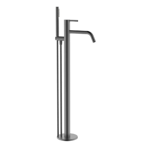 Procasa Vivo robinet de bain en pose libre - Gun Metal PVD - acier mat PVD