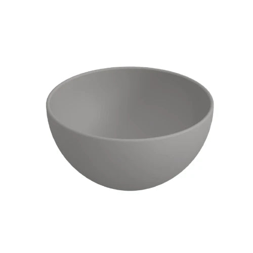 Procasa Obi lavabo à poser rond 240 x 240 x 120 mm - noir mat - céramique - sans trou de robinet - sans trop-plein