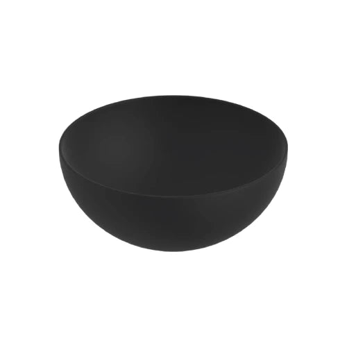 Procasa Obi lavabo à poser rond 400 x 400 x 165 mm - noir mat - céramique - sans trou de robinet - sans trop-plein