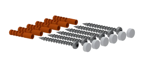 Normbau Eco Care Fixing set 70 x 135 x 15 mm - blanc