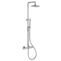 COLONNE DE DOUCHE LIGHT chromé avec thermostat pomme de douche,douchette,inverseur,flexible
