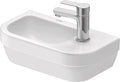 Duravit D-Code lave-mains 400 x 220 mm - blanc - avec trou de robinet droite - sans trop-plein