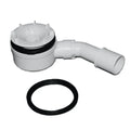 Huppe vidage plat garniture évacuation
