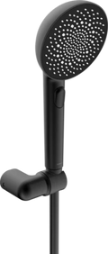 Hansa HansaAurelia set de douchette 110 mm 3-jets - montage au mur avec flexible 1250mm - noir mat