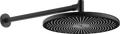 Hansa HansaAurelia douche à effet pluie 300 mm - montage au mur - noir mat