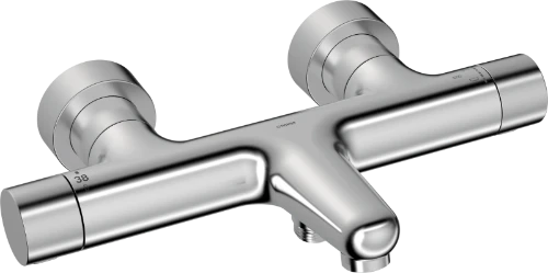 Hansa HansaPrisma thermostat de bain/douche avec mousseur CASCADE® - acier brossé