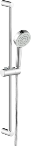 Hansa HansaBasic set de douche avec douchette 90 mm 1-jet avec barre 700 mm et flexible 1500 mm - chromé