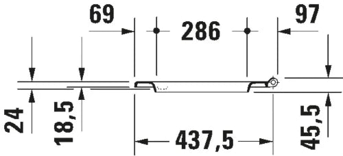 Duravit ME by Starck abattant wrapover - softclose - blanc mat