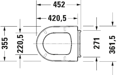 Duravit ME by Starck abattant wrapover - softclose - blanc mat