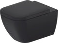 Duravit Happy D.2 toilette suspendue 365 x 540 mm - rimless sans rebord - anthracite mat - fixation invisible