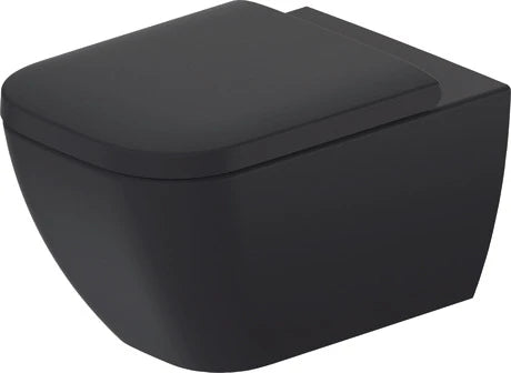 Duravit Happy D.2 toilette suspendue 365 x 540 mm - rimless sans rebord - anthracite mat - fixation invisible