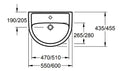 Villeroy & Boch Saval Pro lavabo 550 x 435 mm - blanc - avec trou de robinet - avec trop-plein