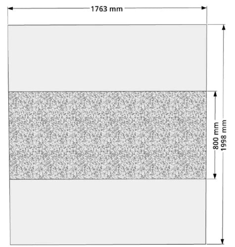 Procasa Open Wall paroi en verre 1770 x 2000 x 8 mm - intimi zone anti-calcaire - sans profile & barre de stabilisation