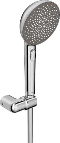 Hansa HansaAurelia set de douchette 110 mm 3-jets - montage au mur avec flexible 1250 mm - chromé