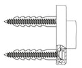Hewi 801 fixation pour mur en béton
