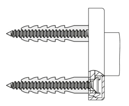 Hewi 801 fixation pour mur en béton