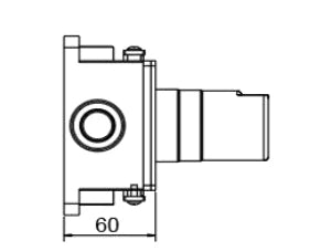 Procasa Vivo set à encastrer pour thermostat mural de bain