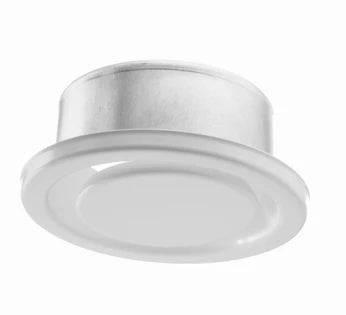 Egeda SF-E vanne d'extraction avec douille de fixation - ronde 160 mm - métal blanc
