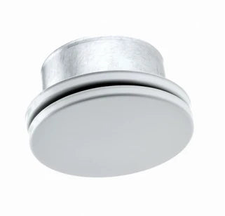 Egeda SF-E vanne de pulsion avec douille de fixation - ronde 160 mm - métal blanc