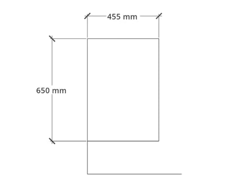Procasa Klaire 65 - armoire colonne ouvert 300 x 435 x 650 mm - moon verde