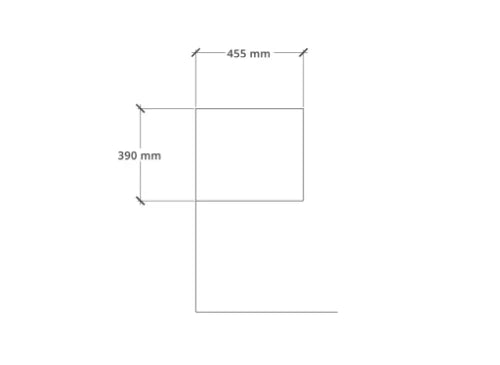 Procasa Klaire 39 - armoire colonne ouvert 300 x 435 x 390 mm - blanc