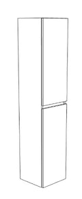 Procasa Klaire colonne avec 2 portes - réversible 350 x 350 x 1690 - blanc
