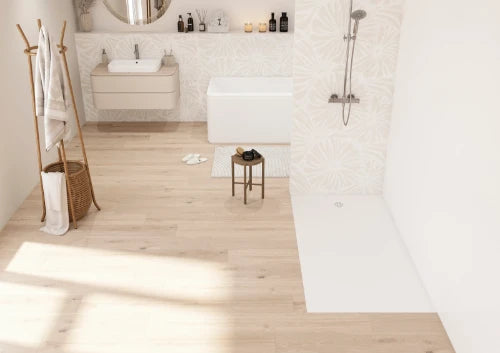 Procasa Surf receveur de douche Biocryl 1200 x 900 x 35 mm - blanc shiny - découpable - sifon et grille blanc inclu