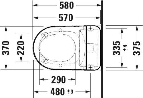 Duravit SensoWash D-Neo WC douche Compact, , Blanc, Suspendu