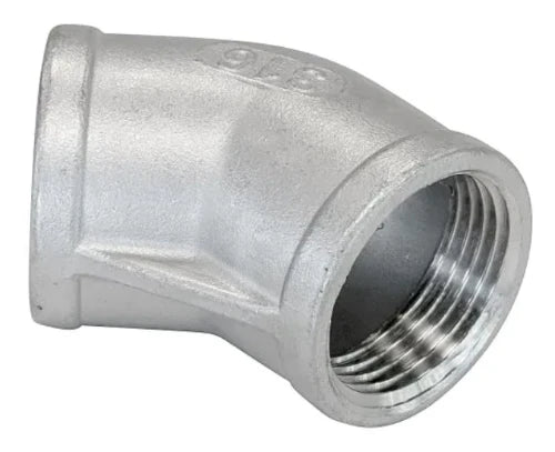 STD Inox 316 120 coude 45° FF 1/4 x 1/4 (sachet 10st) - prix par mètre